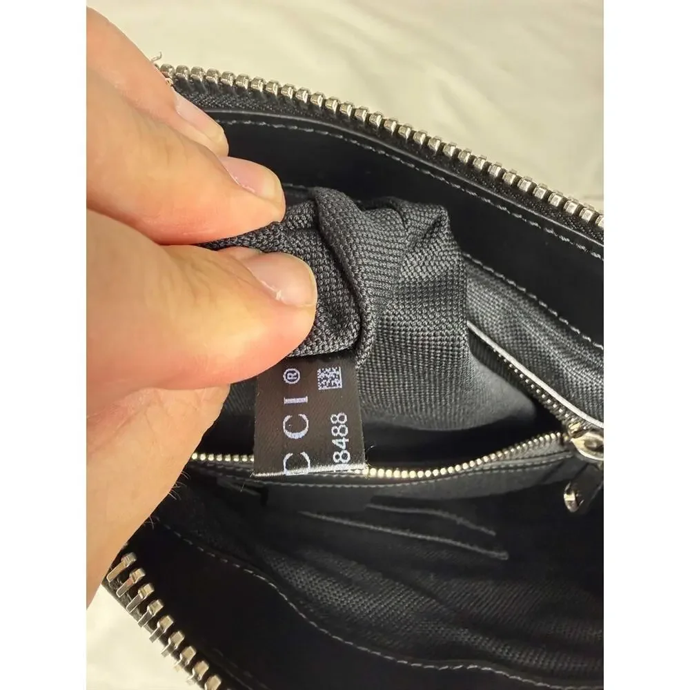 Gucci GG Supreme Black Messenger Bag Shoulder Bag Tiger 474137 SPB-TS 368131